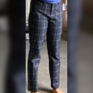 GAP Navy Blue and White Window Pants